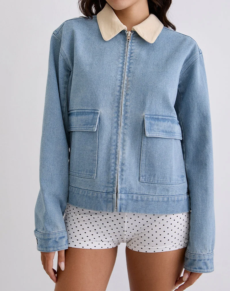 Kahyun Jacke aus Denim Light Wash