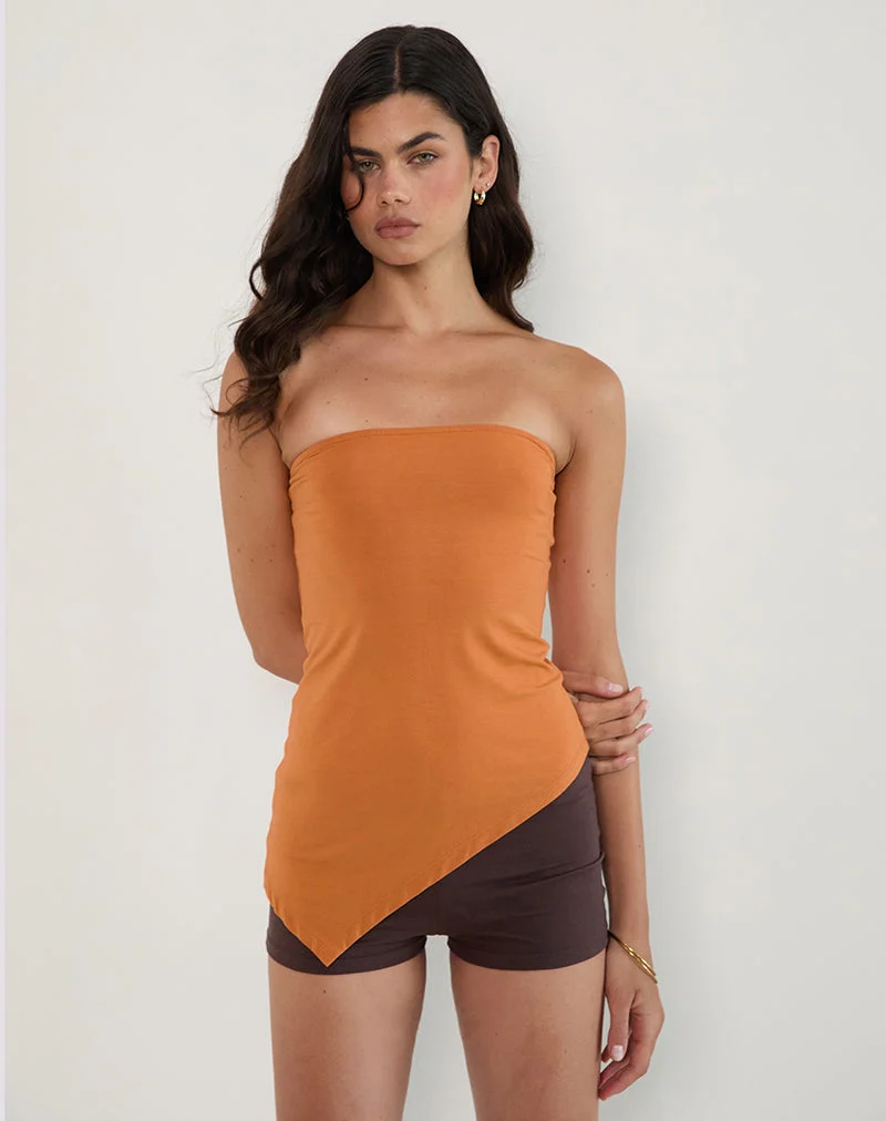 Arimbi Bandeau-Oberteil in Sunset Orange