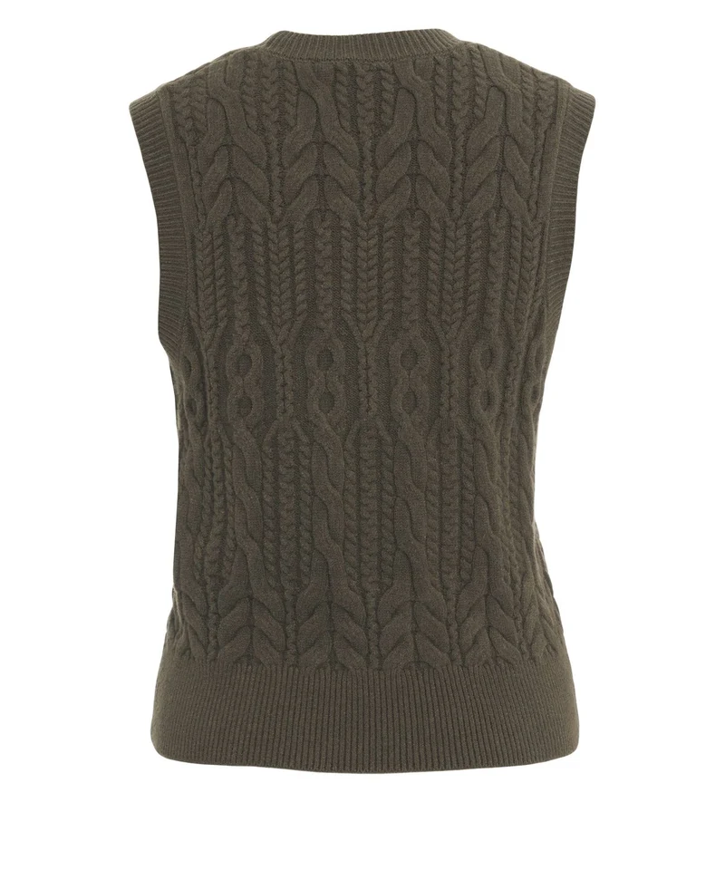 Gilet con motivo a trecce