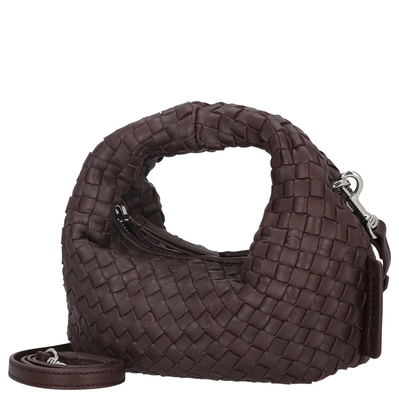 Les Visionnaires Greta Micro Weave Silky - Bolso de mano 20 cm (aubergine)