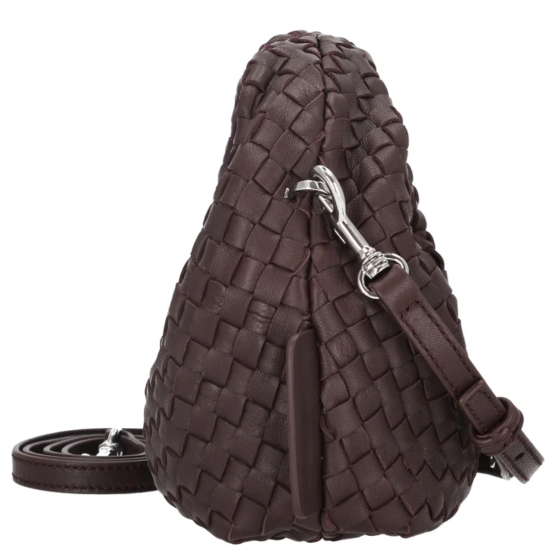 Les Visionnaires Greta Micro Weave Silky - Bolso de mano 20 cm (aubergine)