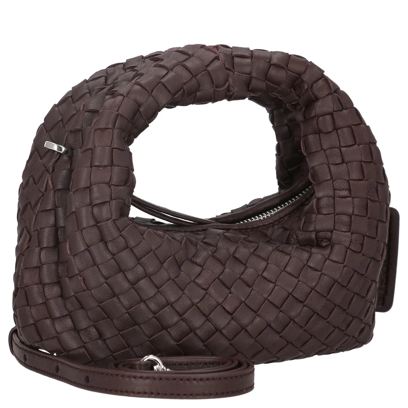 Les Visionnaires Greta Micro Weave Silky - Bolso de mano 20 cm (aubergine)