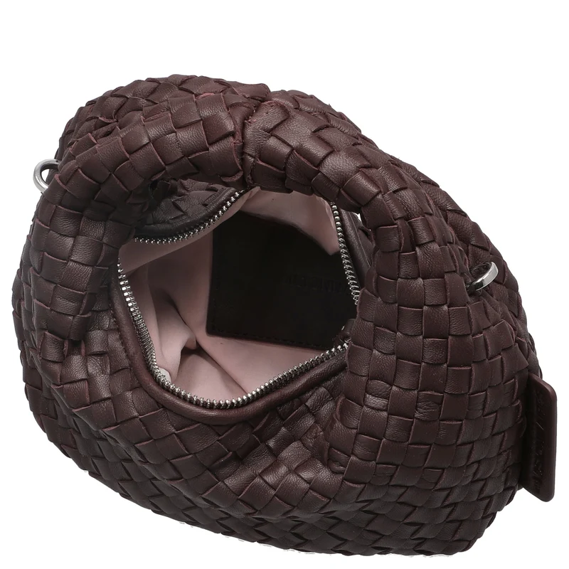 Les Visionnaires Greta Micro Weave Silky - Bolso de mano 20 cm (aubergine)