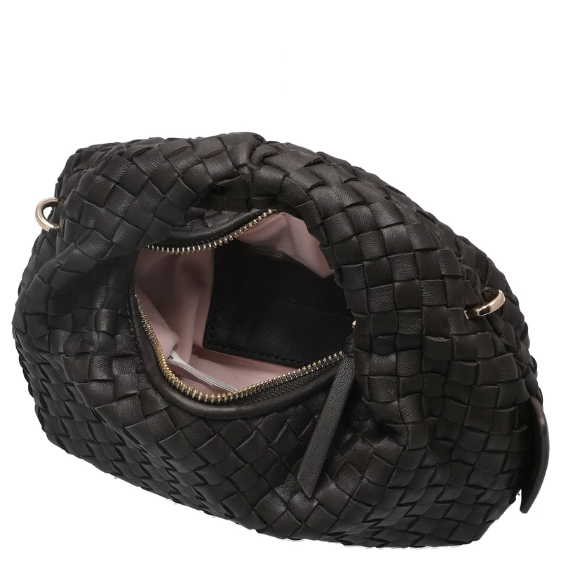 Les Visionnaires Greta Micro Weave Silky - Bolso de mano 20 cm (cafe)