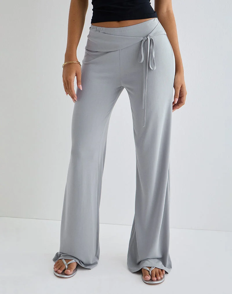 Donata-Hose in Grau mit Gürtel