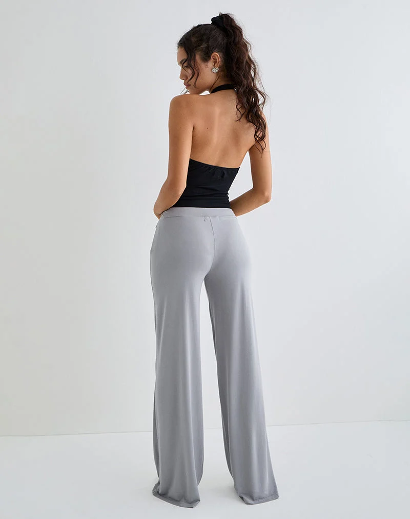Donata-Hose in Grau mit Gürtel