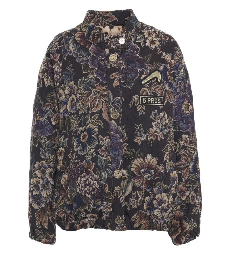 Bomber con fantasia floreale