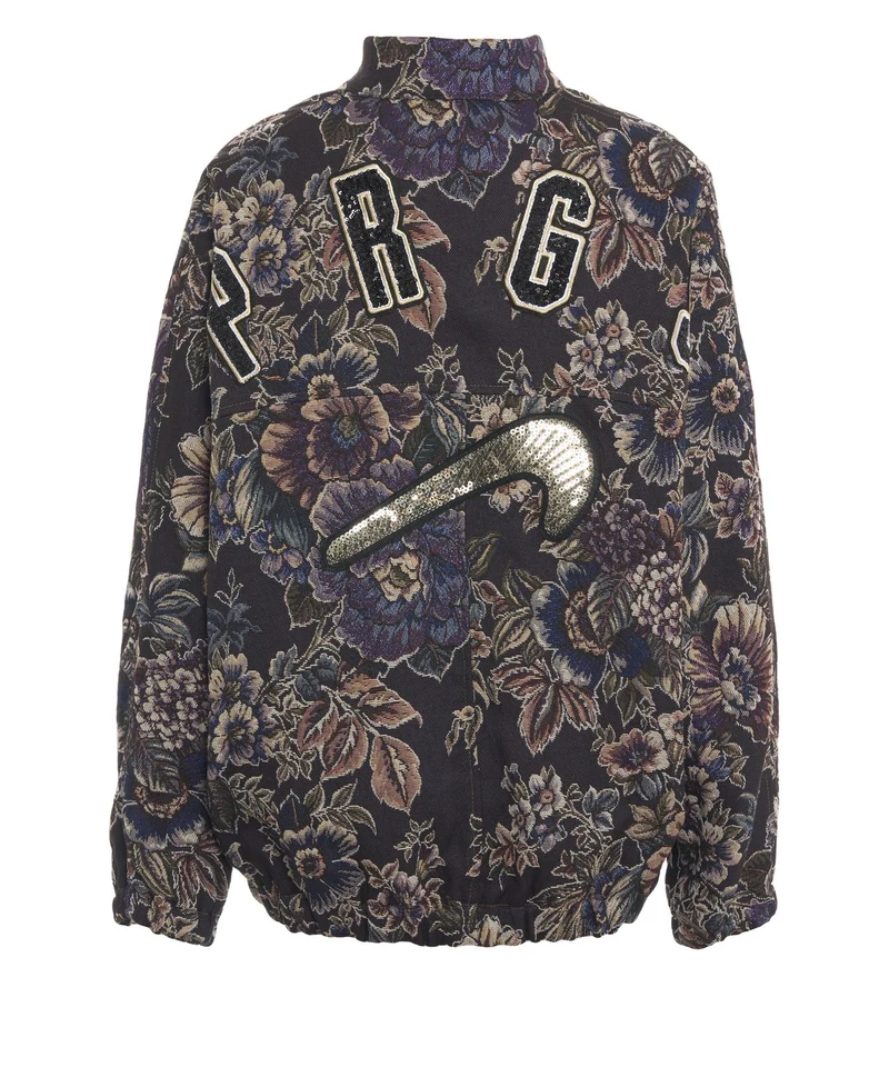 Bomber con fantasia floreale
