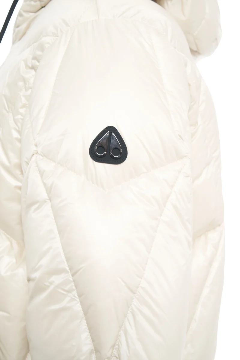 Giacca piumino con patch logo