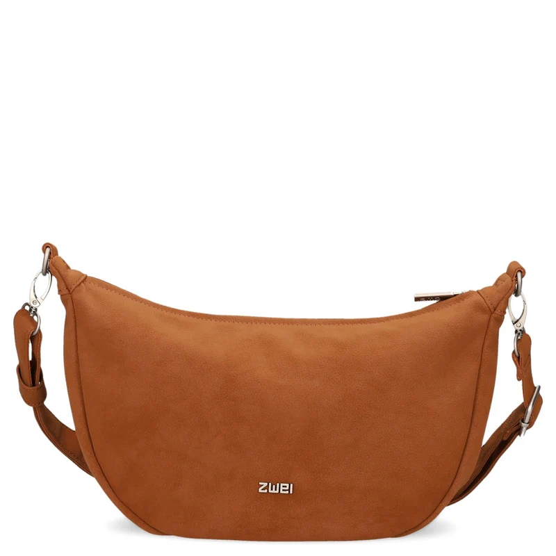 zwei Mademoiselle M70 - Bolso bandolera 34 cm (nubuk-cognac)