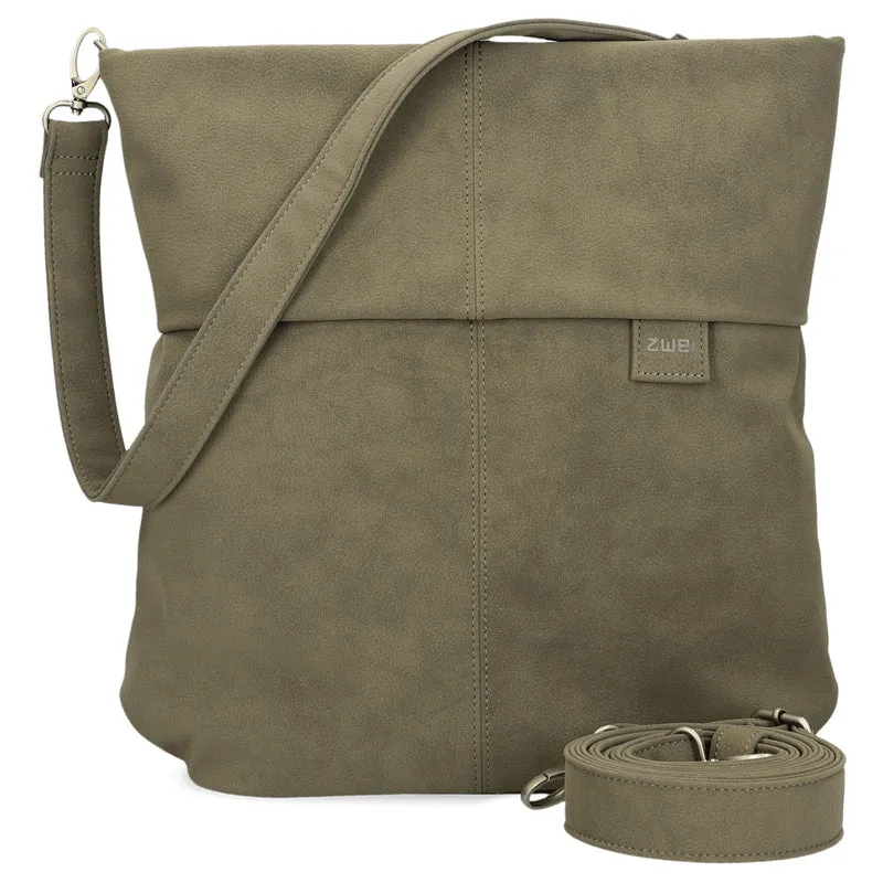 zwei Mademoiselle M12 - Bolso de hombro 32 cm (nubuk-mud)