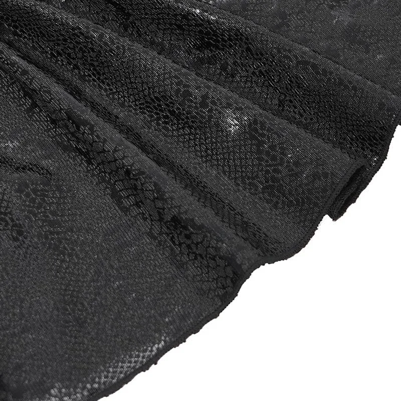 Unregelmäßiger Punk-Kurzrock mit hoher Taille für Damen