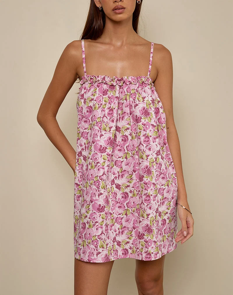 Kamalani Minikleid in Blossom Floral Pink