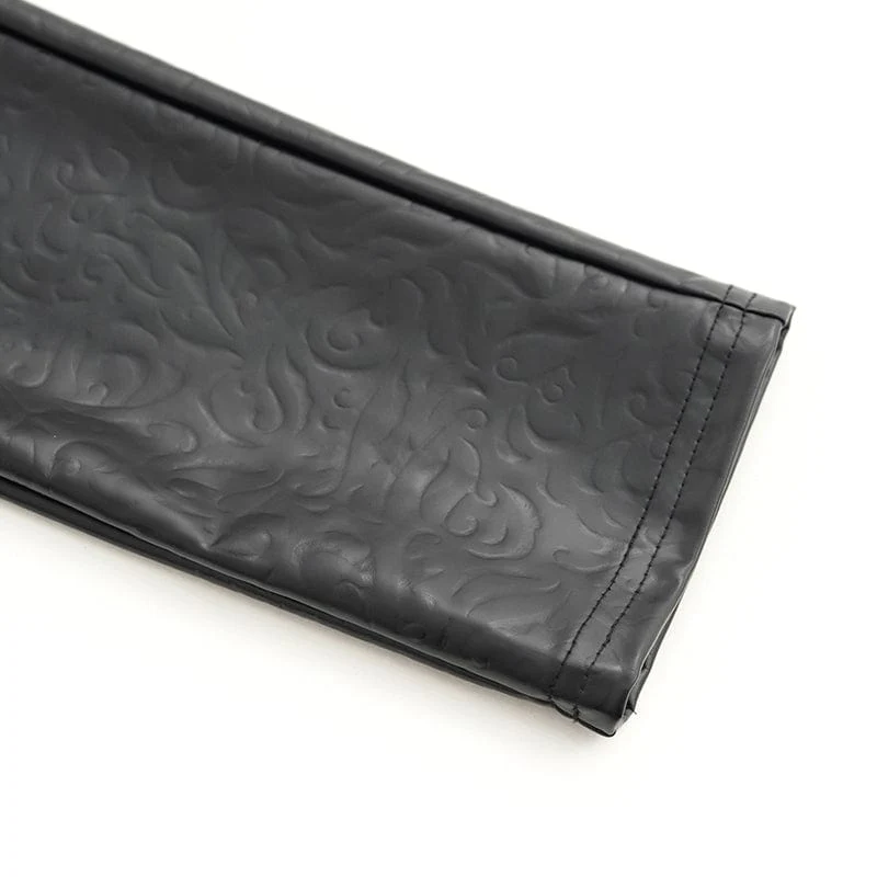 Gothic-Hose aus Kunstleder mit Kettenverzierung und Spitze für Damen