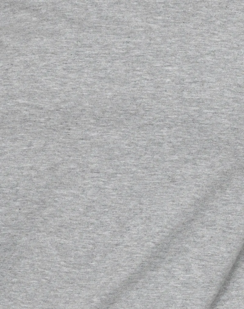 Clio Baggy Tee in Grau meliert