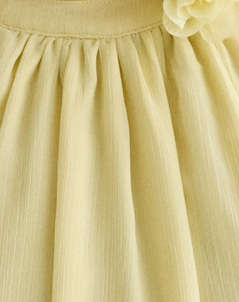 Margaux Minikleid aus Chiffon Lemon