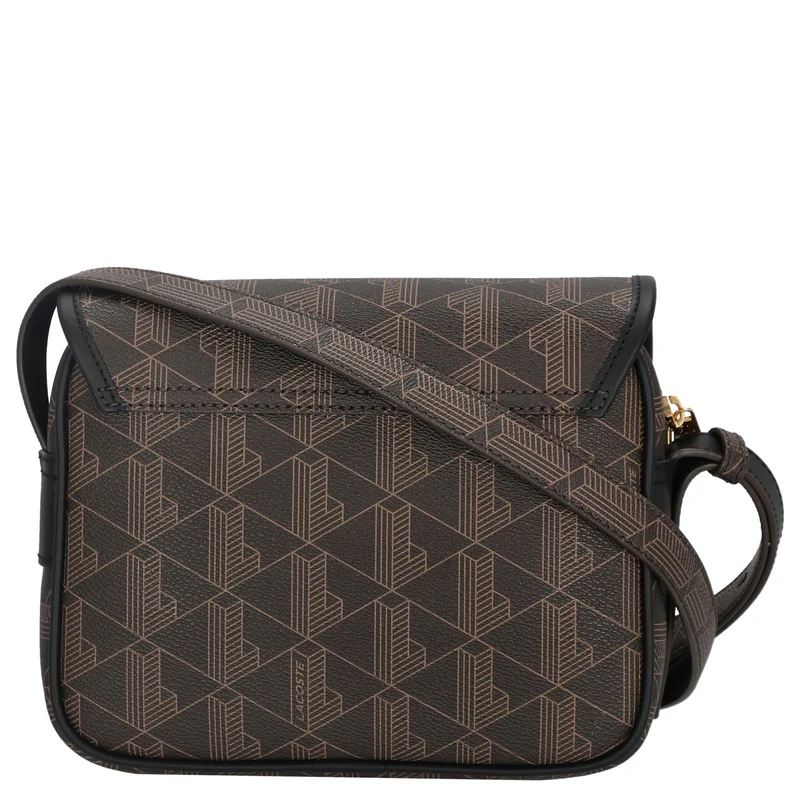 Lacoste The Blend Messenger Bag - Bolso bandolera 21.5 cm (mono slate black shitake)