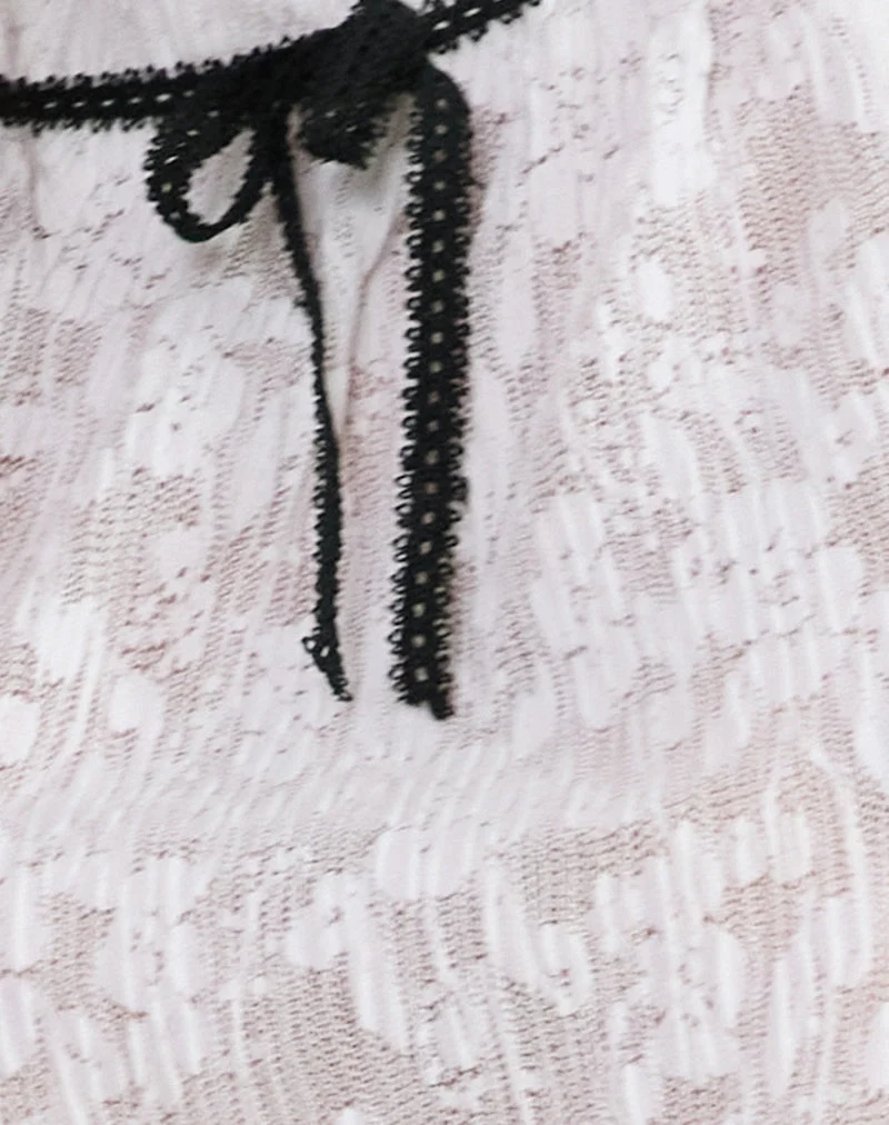 Gladia Neckholder-Minikleid aus ungefütterter Spitze Weiß