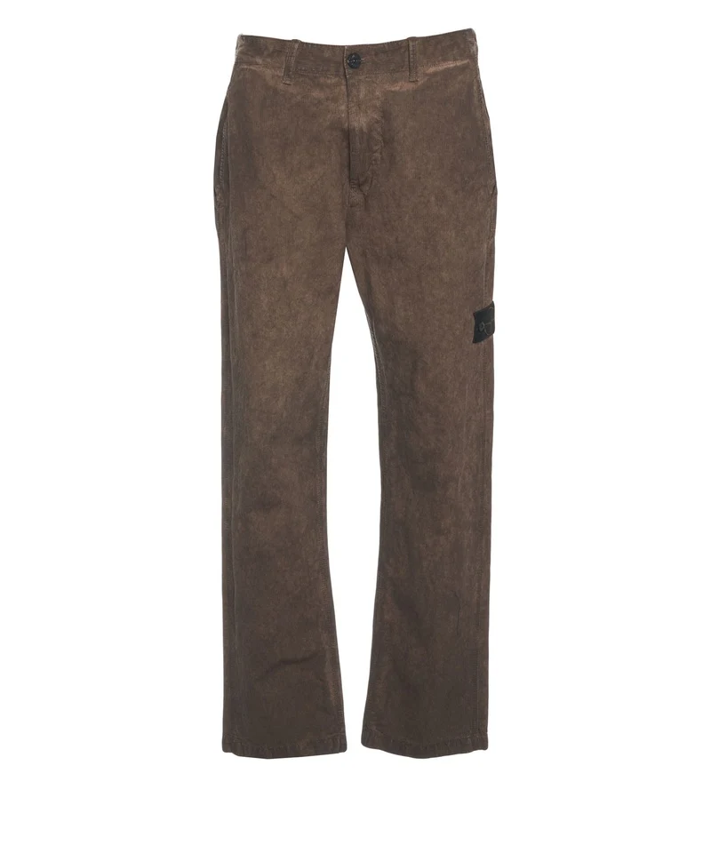 Pantaloni con patch logo