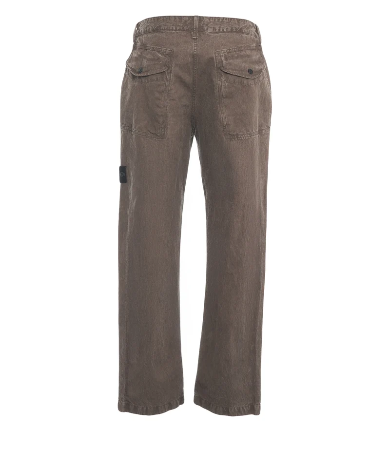 Pantaloni con patch logo