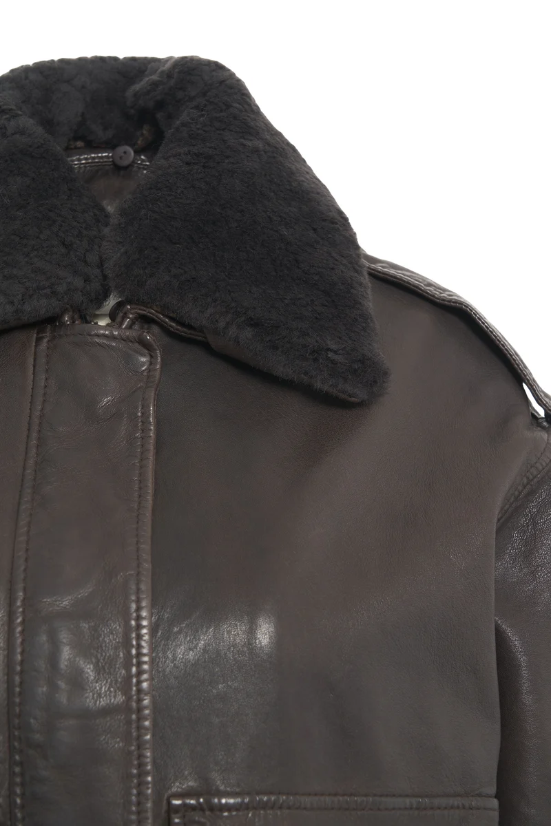 Giacca in pelle 'Betz + Collar'