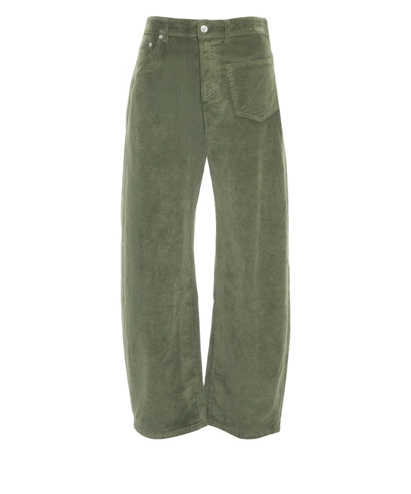Pantaloni a velluto a coste con tasca applicata