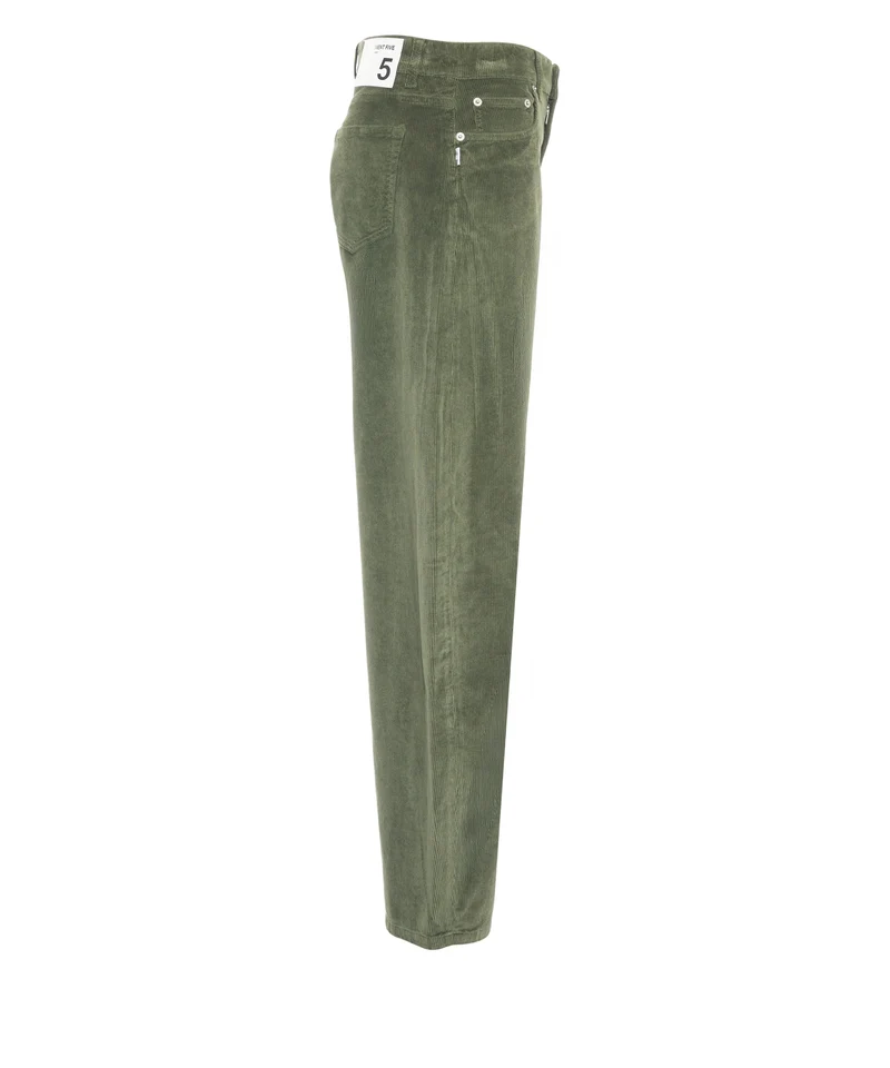 Pantaloni a velluto a coste con tasca applicata