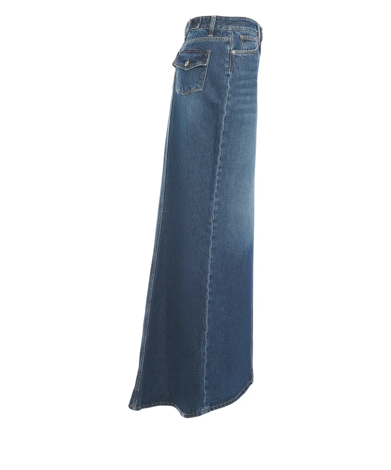 Gonna maxi in denim