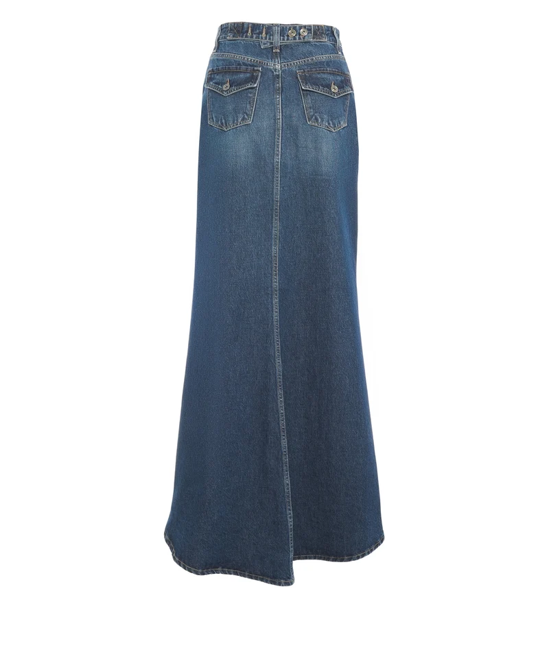 Gonna maxi in denim