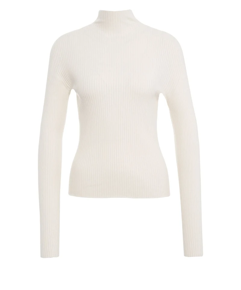 Pullover con collo alto