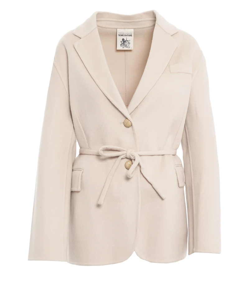 Cappotto con cintura in vita