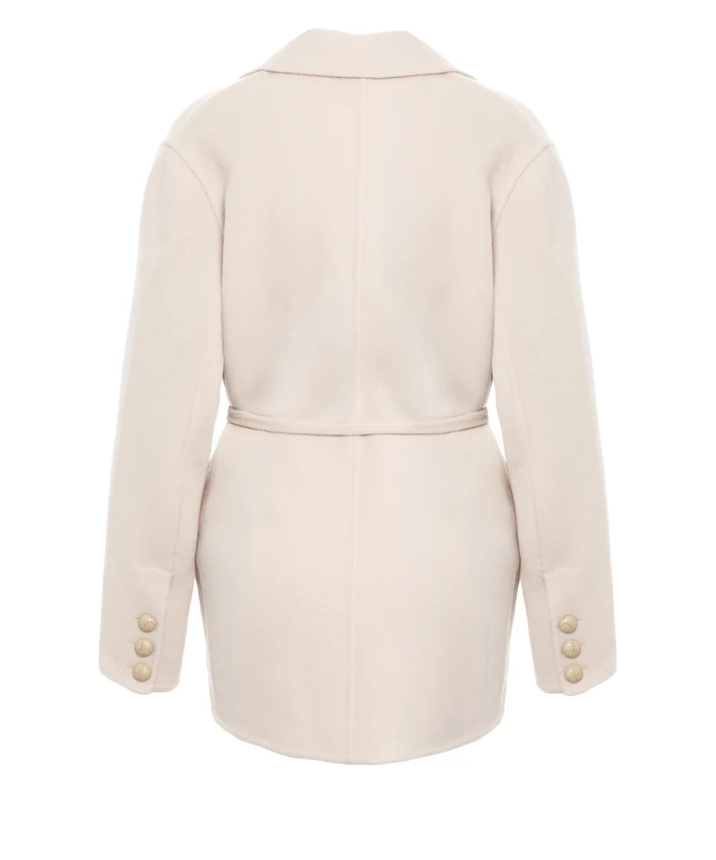 Cappotto con cintura in vita