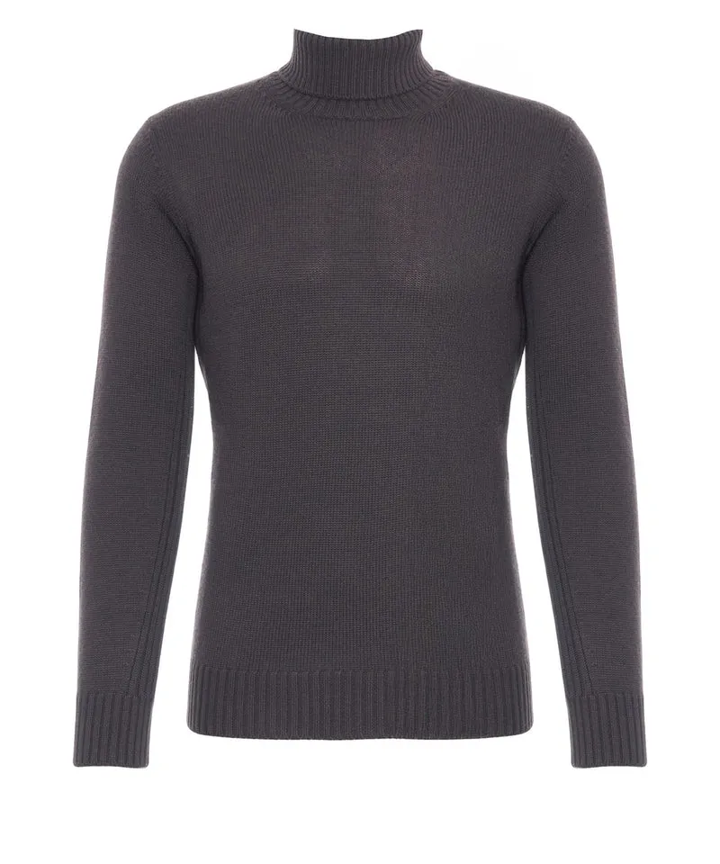 Maglione a collo alto in lana