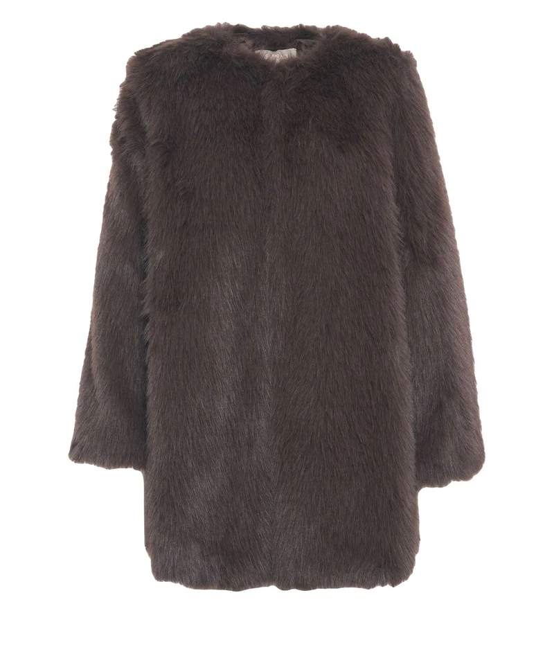 Cappotto in pelliccia sintetica