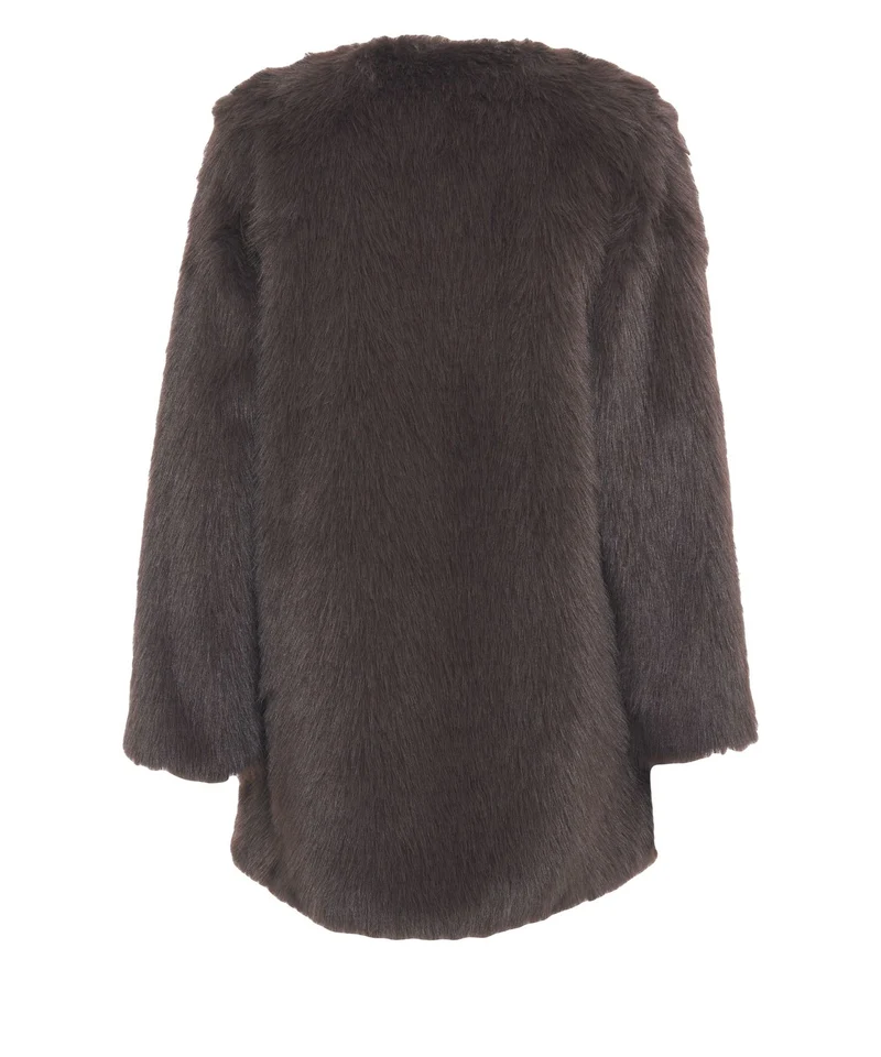 Cappotto in pelliccia sintetica
