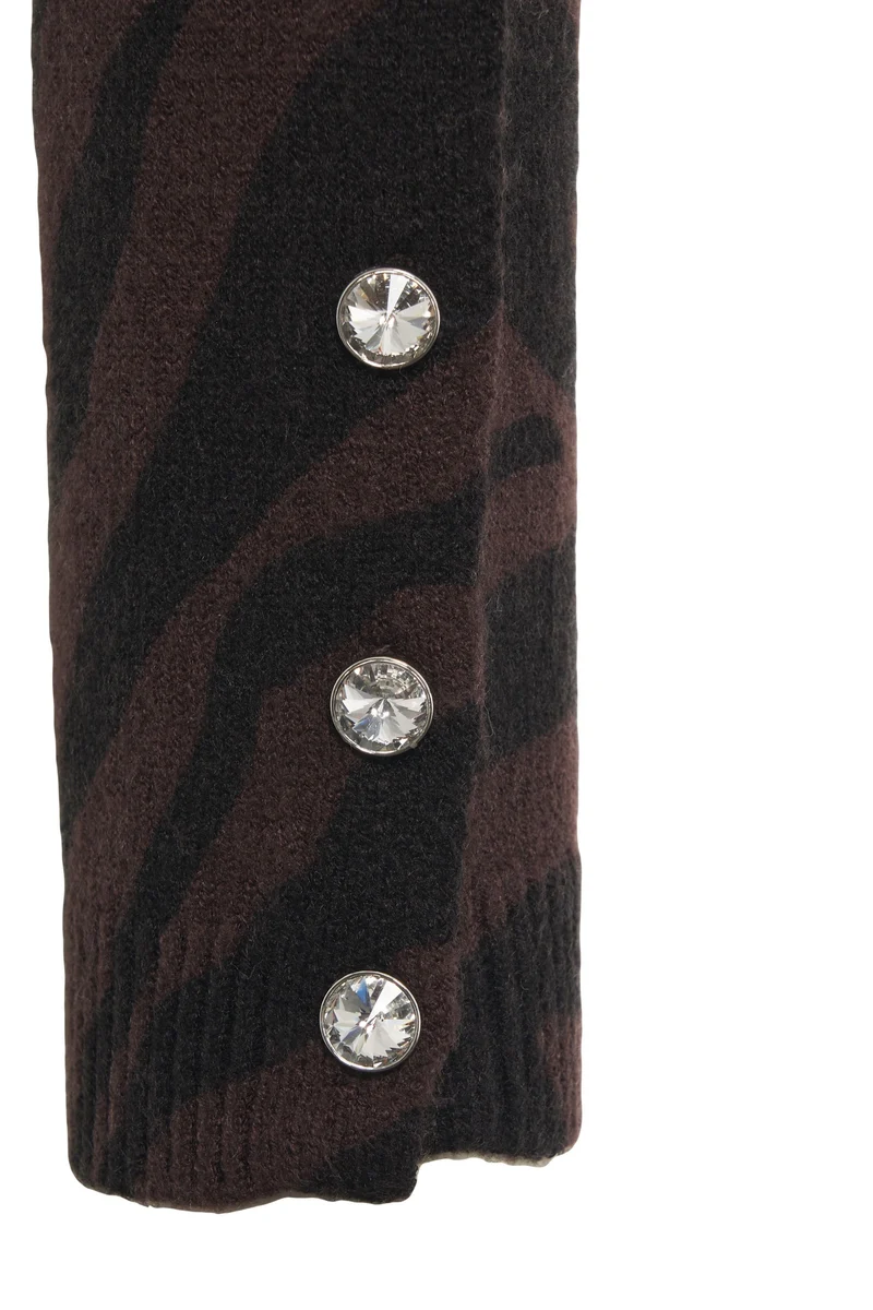 Pullover con stampa animalier