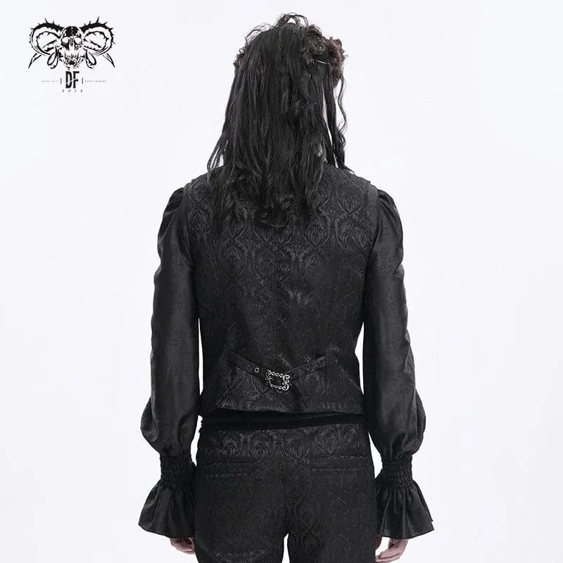 Gothic-Weste mit Kettenschnalle für Herren