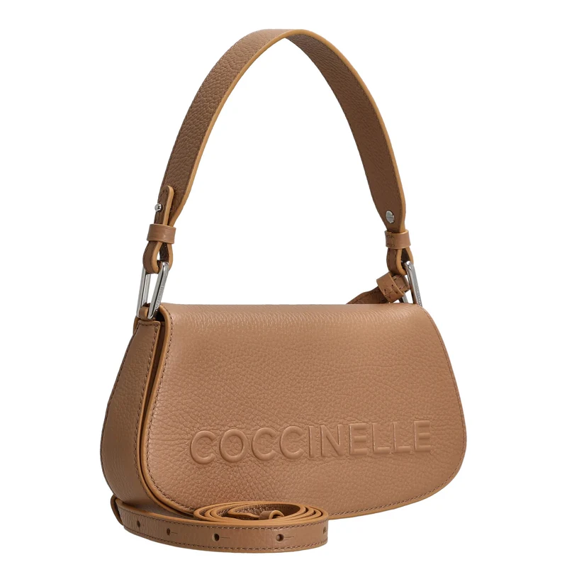Coccinelle Myrtha Maxi Log - Bolso de hombro 24 cm (skin)