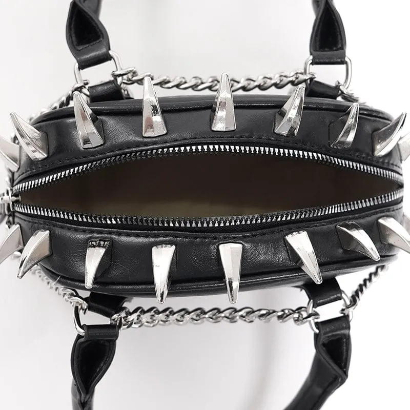 Mit Punk-Totenkopf verzierte Handtasche für Damen