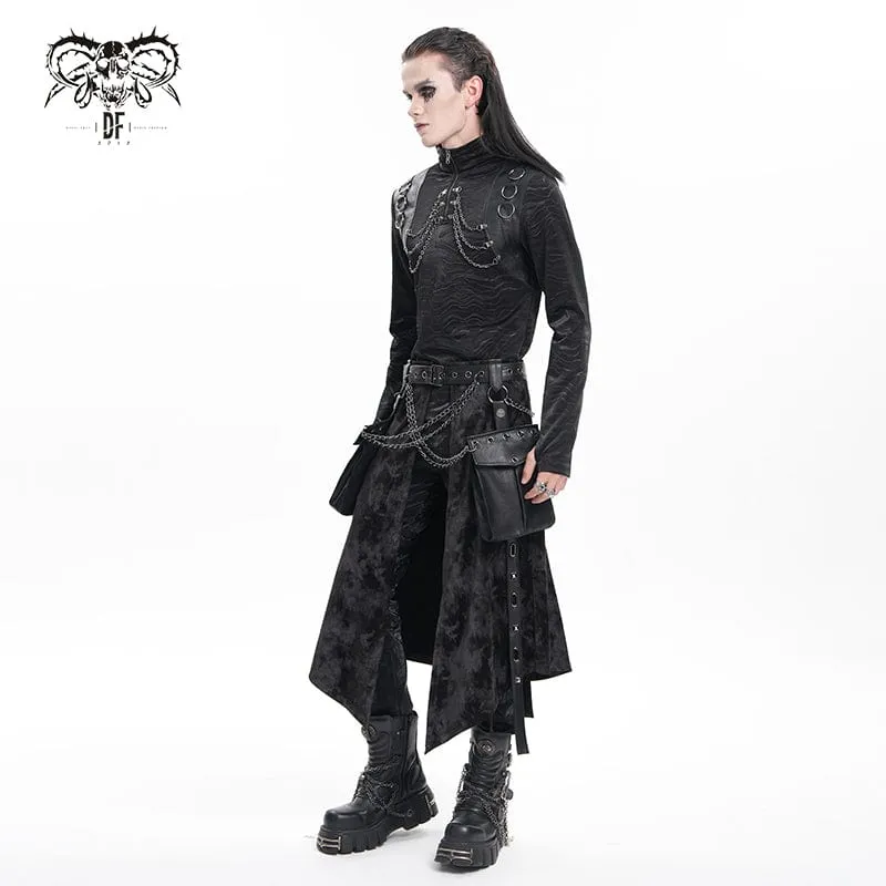 Gothic-Rock mit Schnallenverschluss und Kettennieten für Herren