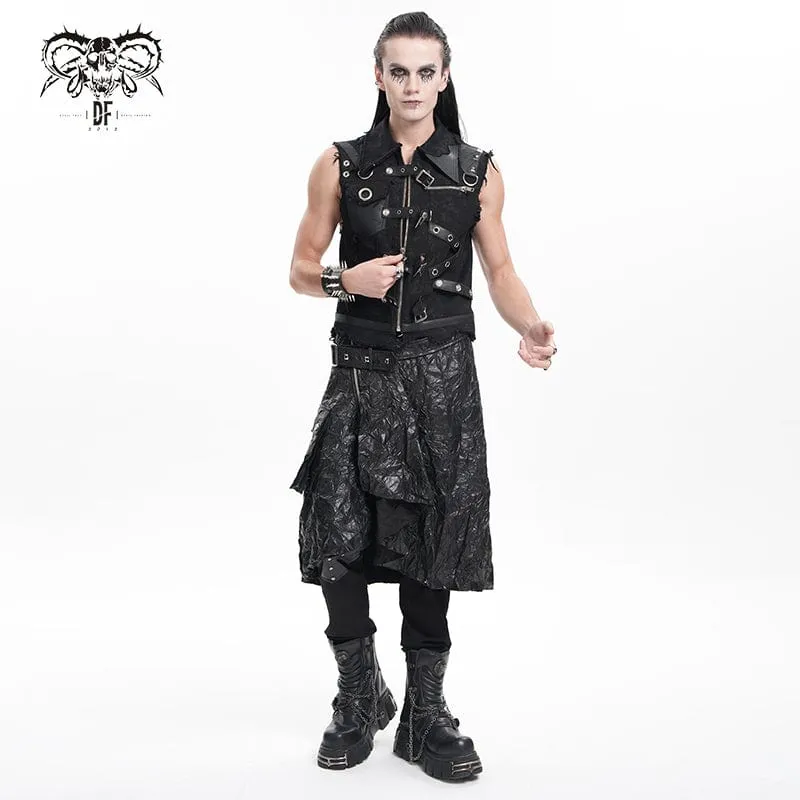 Gothic-Rock mit Ringösen zum Anschnallen für Herren