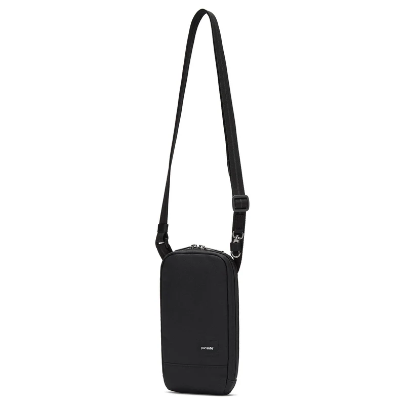 pacsafe RFIDsafe Tech Crossbody - Bolso bandolera 22 cm (negro azabache)