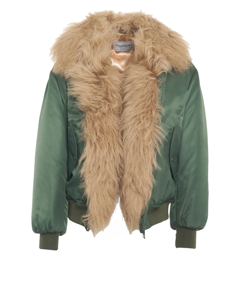Giacca bomber in montone