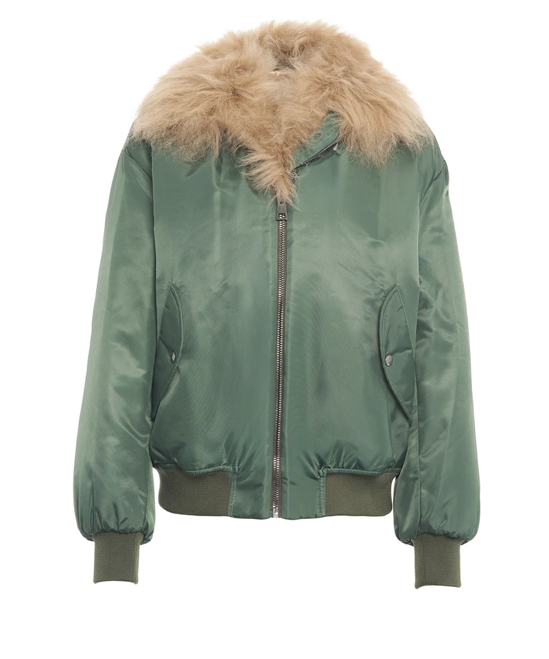 Giacca bomber in montone