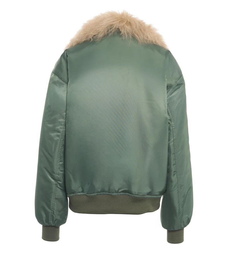 Giacca bomber in montone
