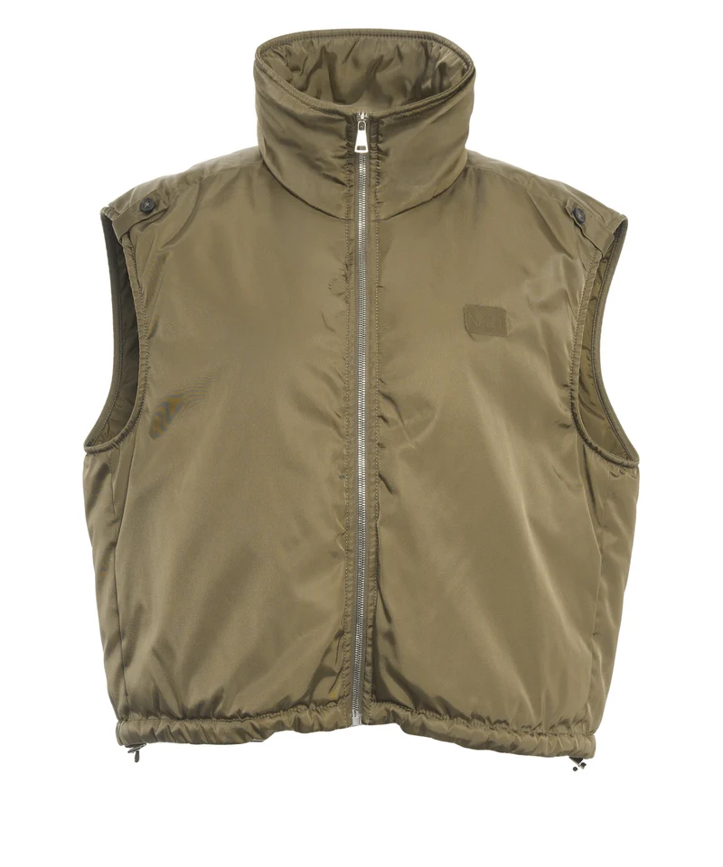 Gilet con collo alto
