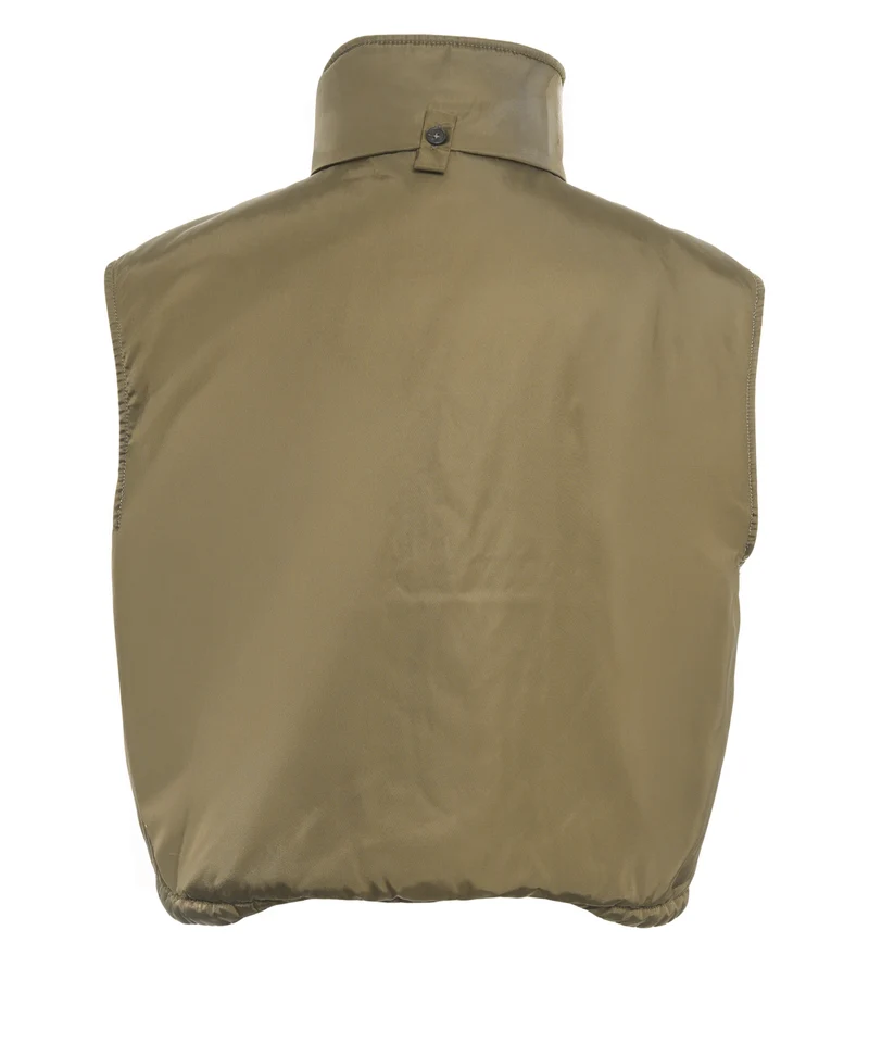 Gilet con collo alto