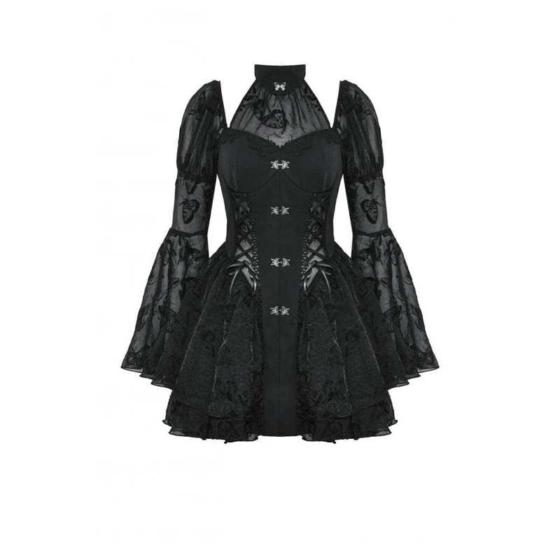 Gothic Lolita-Abendkleid mit Puffärmeln