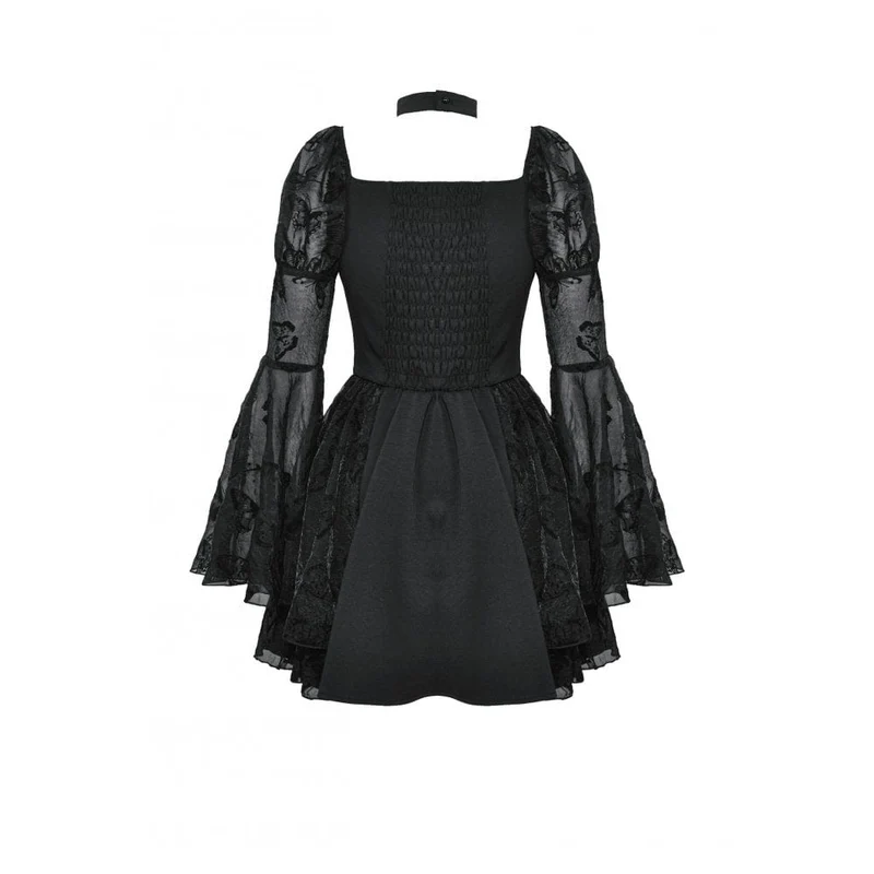 Gothic Lolita-Abendkleid mit Puffärmeln