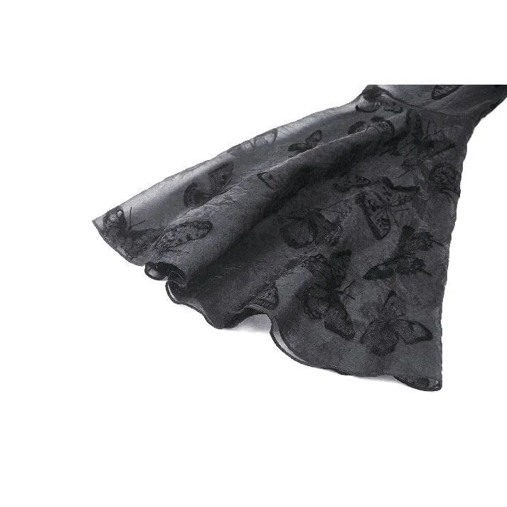 Gothic Lolita-Abendkleid mit Puffärmeln